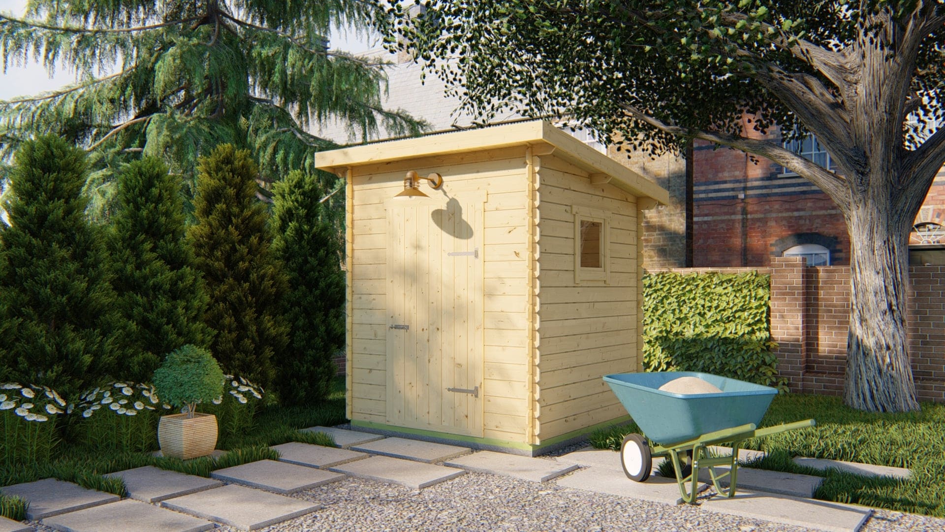Blokhut Eigo | Inclusief fundamentbalken, easyroofing, startset en bezorging!