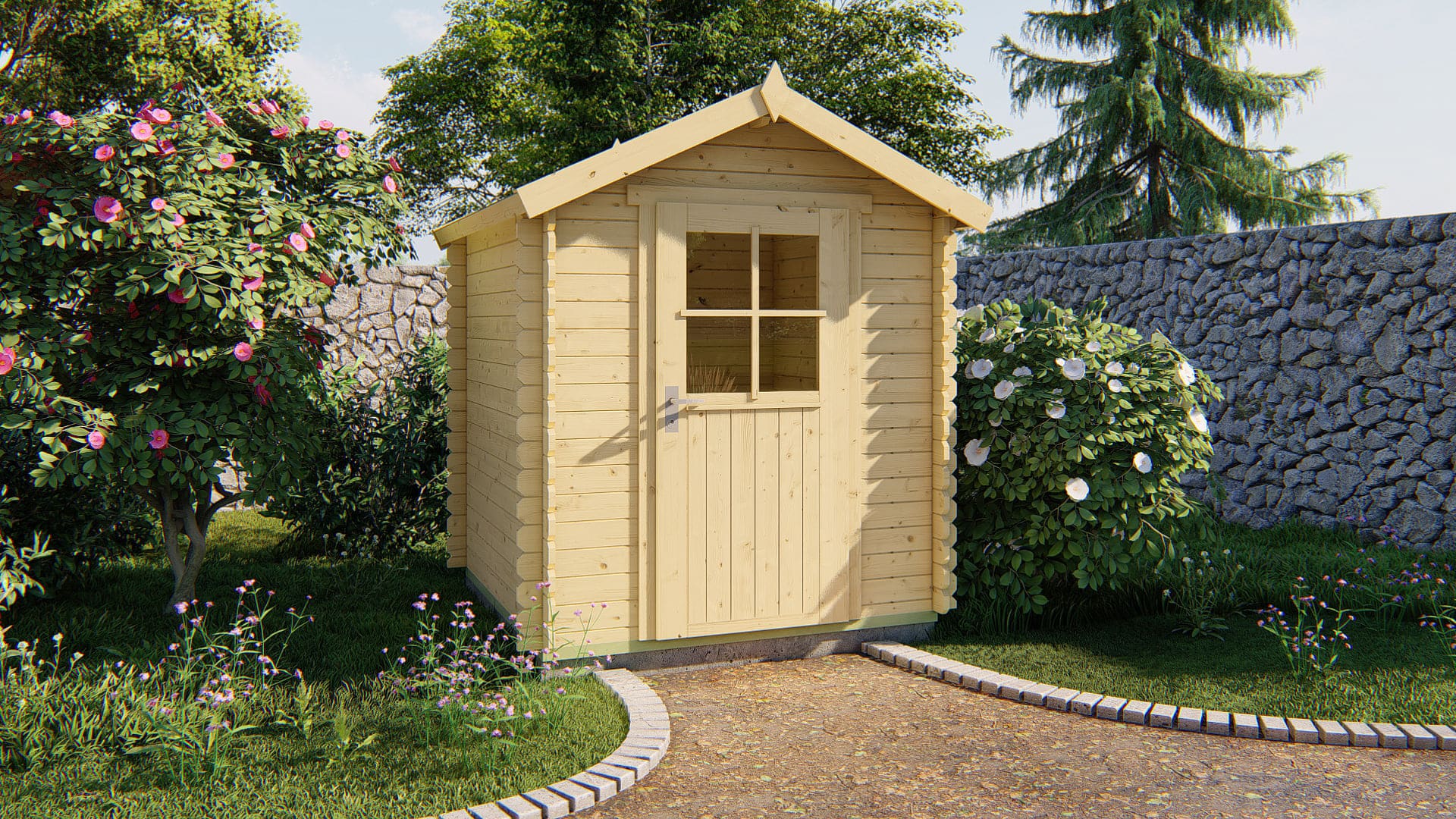 Blokhut Richard | Inclusief fundamentbalken, shingles, startset en bezorging!